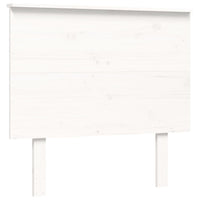 Giroletto con Testiera Bianco 100x200 cm in Legno Massello 3195472