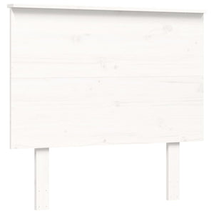 Giroletto con Testiera Bianco 100x200 cm in Legno Massello 3195472