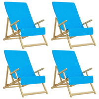 Asciugamani da Spiaggia 4 pz Turchese 60x135 cm Tessuto 400 GSMcod mxl 102611