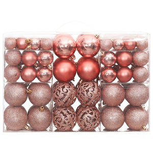 Palline di Natale 100 pz Rosa e Rosato 3 / 4 / 6 cm 356102