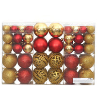 Palline di Natale 100 pz Oro e Rosso Vino 3 / 4 / 6 cmcod mxl 94311