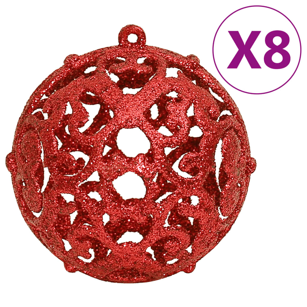 Set Palline di Natale 111 pz Rosso in Polistirene 356110