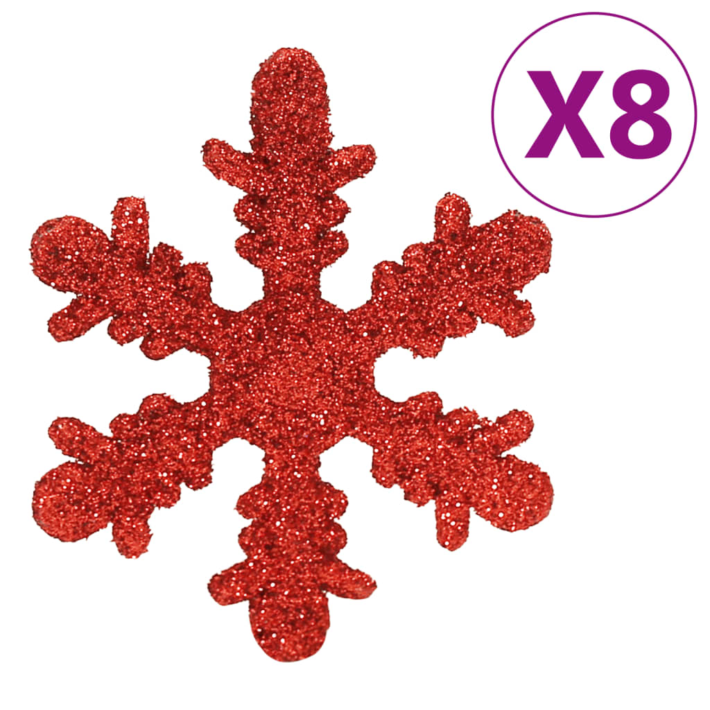 Set Palline di Natale 111 pz Rosso in Polistirene 356110