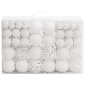 Set Palline di Natale 111 pz Bianco in Polistirenecod mxl 126890