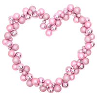 Ghirlanda di Palline di Natale Rosa 175 cm in Polistirene 356139