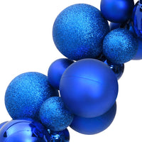 Ghirlanda di Palline di Natale Blu 175 cm in Polistirene 356140