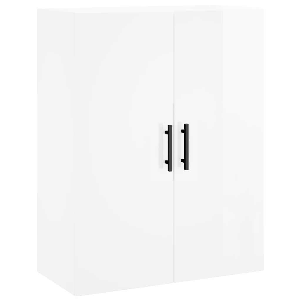 Mobili a Parete 2 pz Bianco Lucido 69,5x34x90 cm 3195645