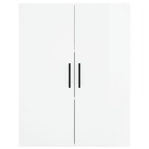 Mobili a Parete 2 pz Bianco Lucido 69,5x34x90 cm 3195645