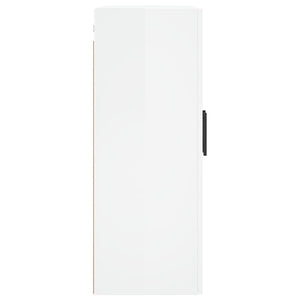 Mobili a Parete 2 pz Bianco Lucido 69,5x34x90 cm 3195645