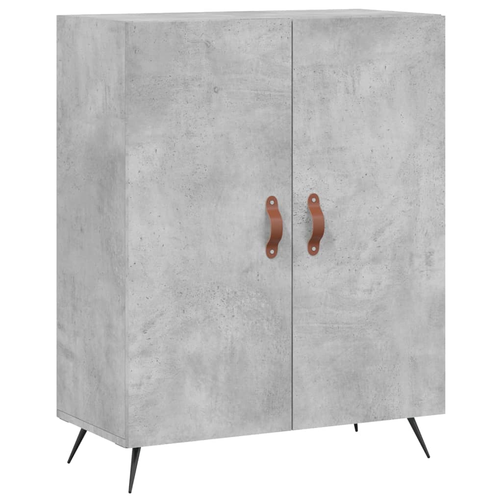 Credenza Grigio Cemento 69,5x34x180 cm in Legno Multistrato 3195655