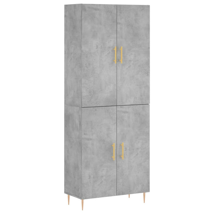 Credenza Grigio Cemento 69,5x34x180 cm in Legno Multistratocod mxl 125791