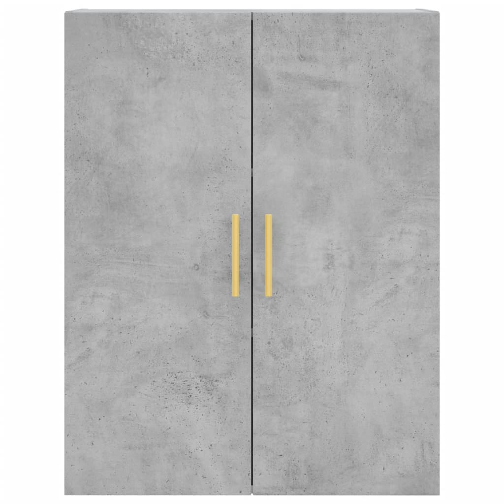 Credenza Grigio Cemento 69,5x34x180 cm in Legno Multistrato 3195671