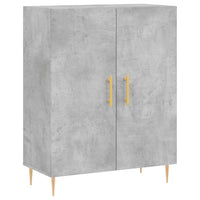 Credenza Grigio Cemento 69,5x34x180 cm in Legno Multistrato 3195671