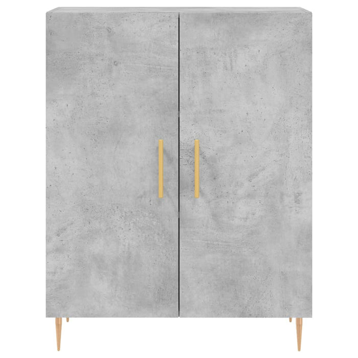 Credenza Grigio Cemento 69,5x34x180 cm in Legno Multistrato 3195671