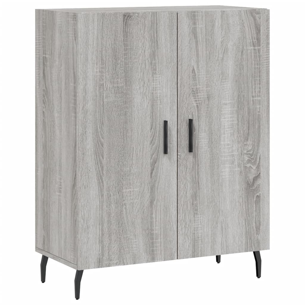 Credenza Grigio Sonoma 69,5x34x180 cm in Legno Multistrato 3195697