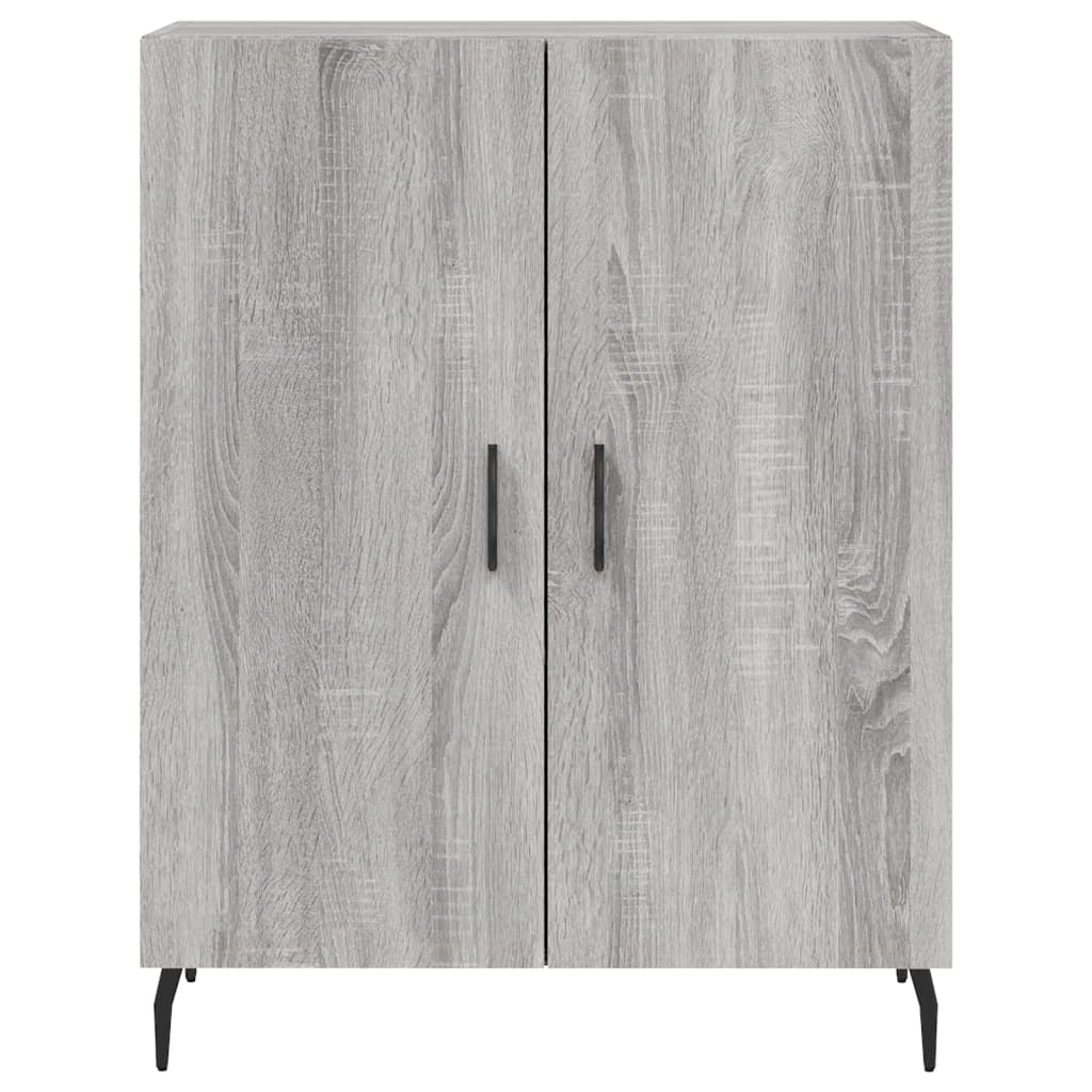 Credenza Grigio Sonoma 69,5x34x180 cm in Legno Multistrato 3195697