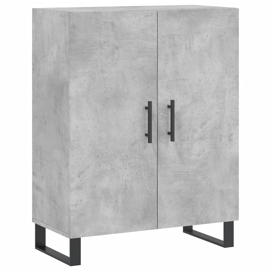 Credenza Grigio Cemento 69,5x34x180 cm in Legno Multistrato 3195703