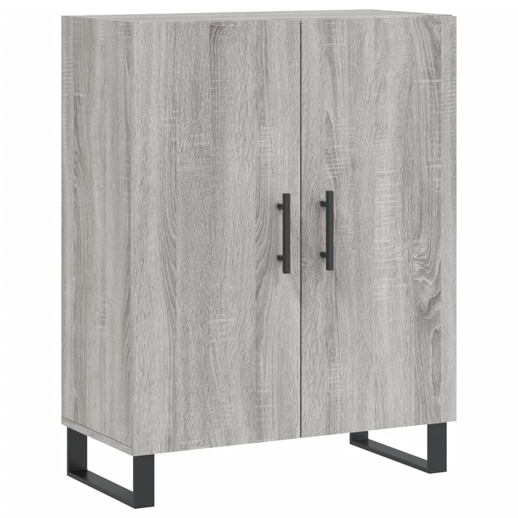 Credenza Grigio Sonoma 69,5x34x180 cm in Legno Multistrato 3195705