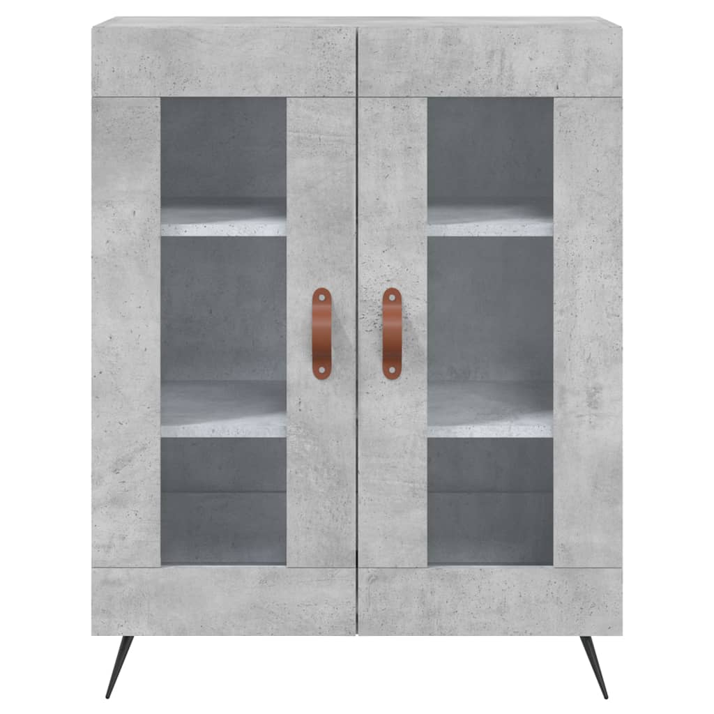 Credenza Grigio Cemento 69,5x34x180 cm in Legno Multistrato 3195711