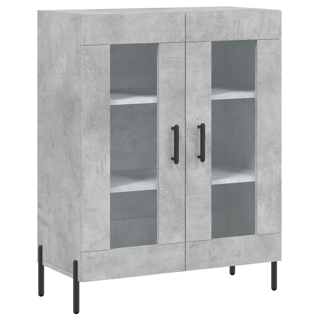 Credenza Grigio Cemento 69,5x34x180 cm in Legno Multistrato 3195743