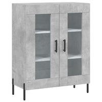 Credenza Grigio Cemento 69,5x34x180 cm in Legno Multistrato 3195743