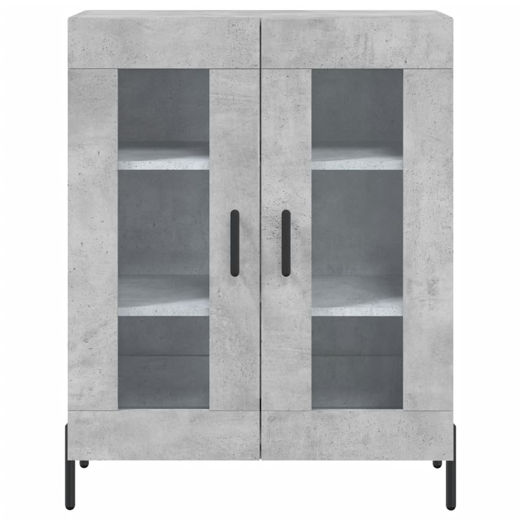 Credenza Grigio Cemento 69,5x34x180 cm in Legno Multistrato 3195743