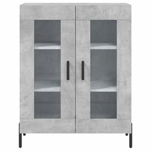 Credenza Grigio Cemento 69,5x34x180 cm in Legno Multistrato 3195743