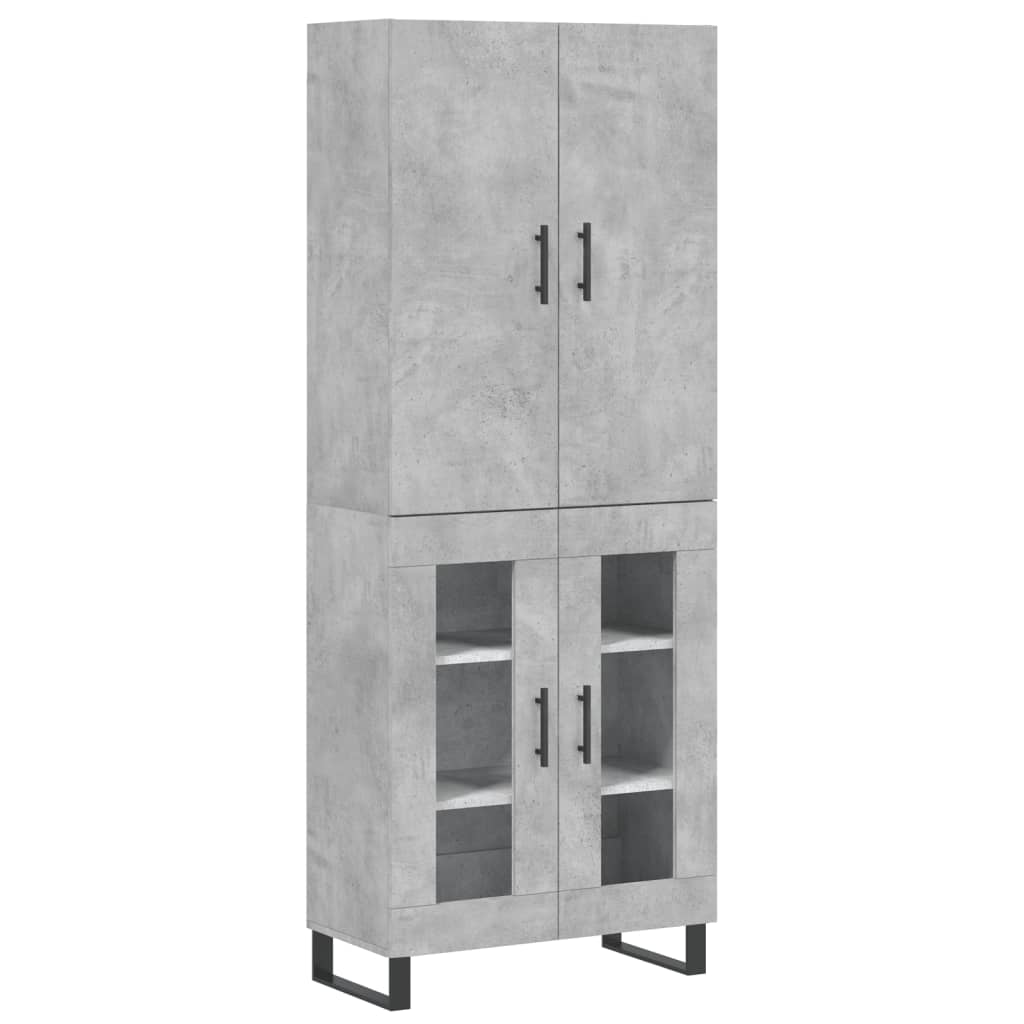 Credenza Grigio Cemento 69,5x34x180 cm in Legno Multistratocod mxl 111829