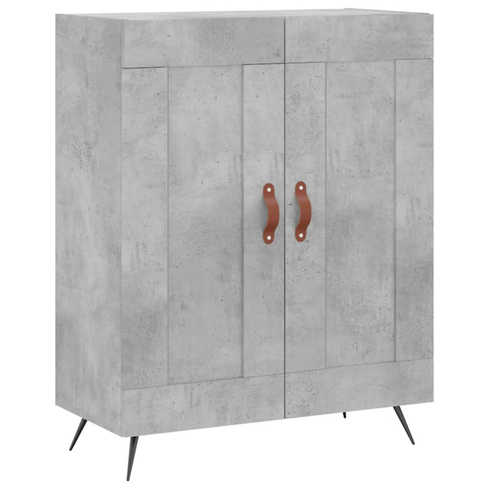 Credenza Grigio Cemento 69,5x34x180 cm in Legno Multistrato 3195767