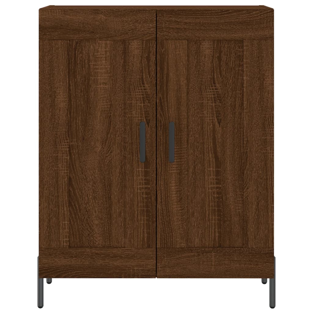 Credenza Rovere Marrone 69,5x34x180 cm in Legno Multistrato 3195802