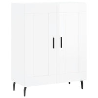 Credenza Bianco Lucido 69,5x34x180 cm in Legno Multistrato 3195805