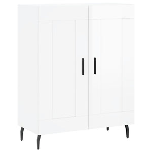 Credenza Bianco Lucido 69,5x34x180 cm in Legno Multistrato 3195805