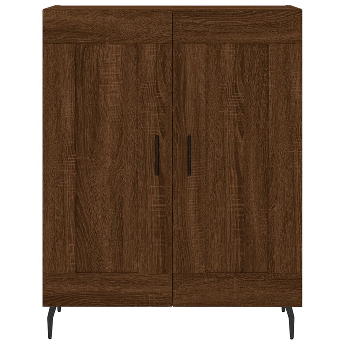 Credenza Rovere Marrone 69,5x34x180 cm in Legno Multistrato 3195810