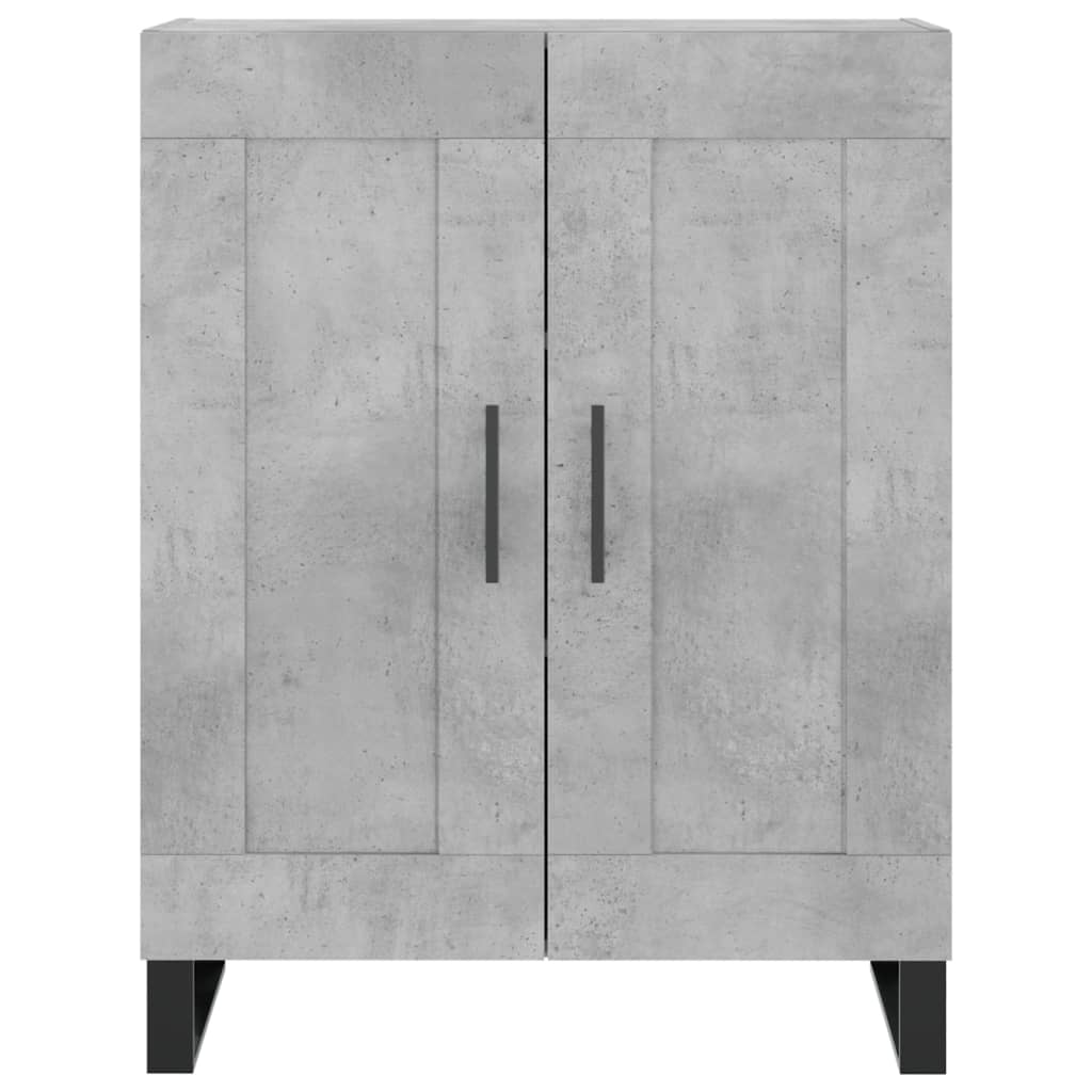 Credenza Grigio Cemento 69,5x34x180 cm in Legno Multistrato 3195815