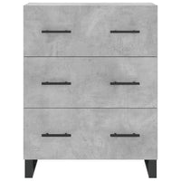 Credenza Grigio Cemento 69,5x34x180 cm in Legno Multistrato 3195871