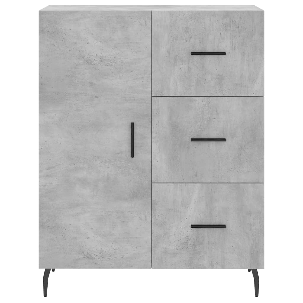 Credenza Grigio Cemento 69,5x34x180 cm in Legno Multistrato 3195919