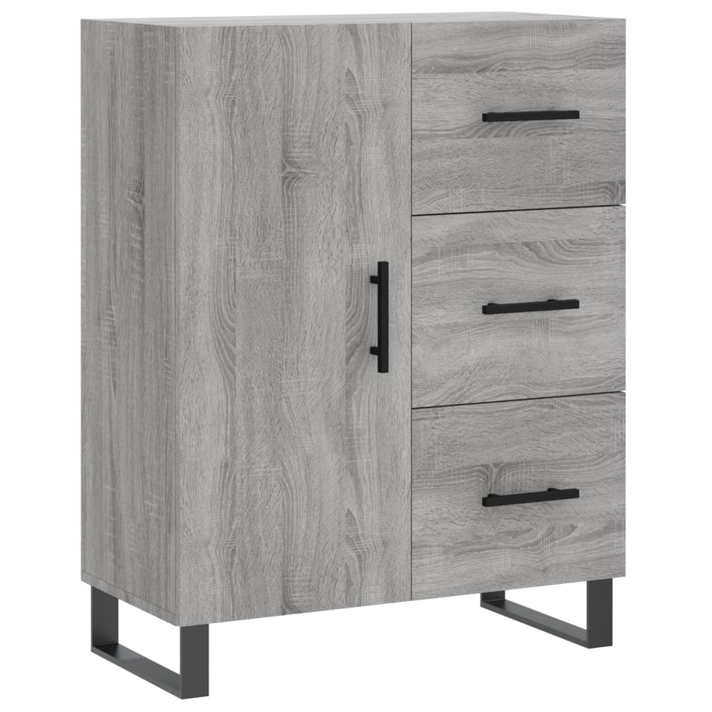 Credenza Grigio Sonoma 69,5x34x180 cm in Legno Multistrato 3195929