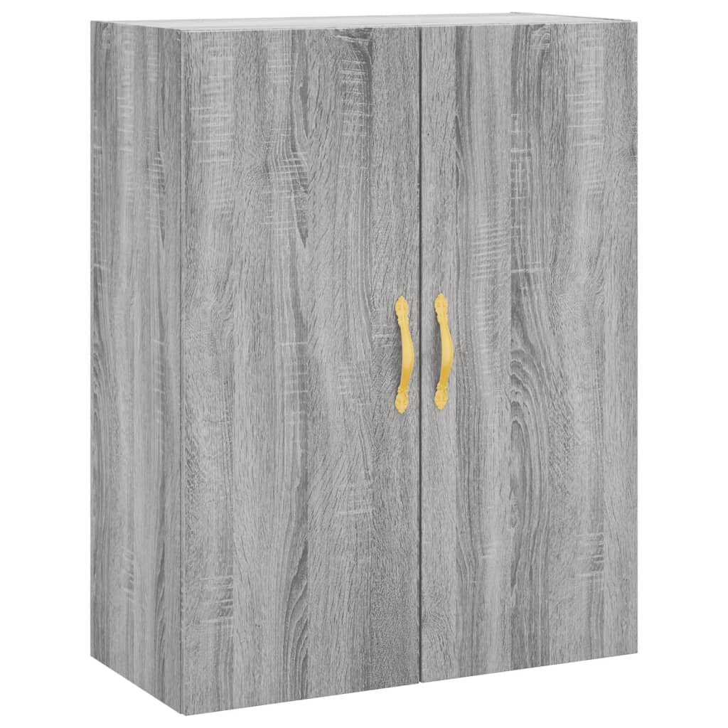 Credenza Grigio Sonoma 69,5x34x180 cm in Legno Multistrato 3195945