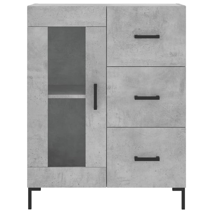 Credenza Grigio Cemento 69,5x34x180 cm in Legno Multistrato 3195959