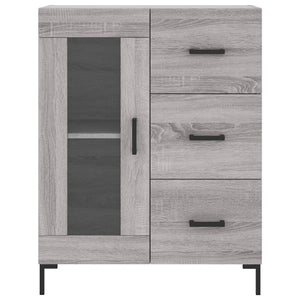 Credenza Grigio Sonoma 69,5x34x180 cm in Legno Multistrato 3195961