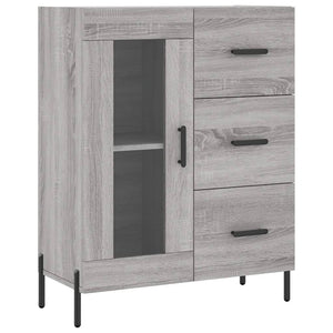 Credenza Grigio Sonoma 69,5x34x180 cm in Legno Multistrato 3195969