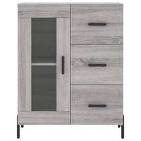 Credenza Grigio Sonoma 69,5x34x180 cm in Legno Multistrato 3195969