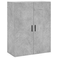 Credenza Grigio Cemento 69,5x34x180 cm in Legno Multistrato 3195975