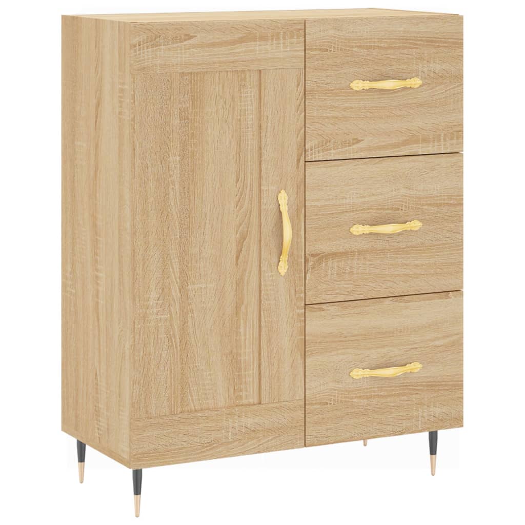 Credenza Rovere Sonoma 69,5x34x180 cm in Legno Multistrato 3195998