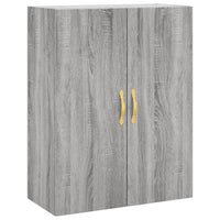 Credenza Grigio Sonoma 69,5x34x180 cm in Legno Multistrato 3196001