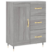 Credenza Grigio Sonoma 69,5x34x180 cm in Legno Multistrato 3196001