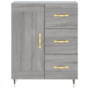 Credenza Grigio Sonoma 69,5x34x180 cm in Legno Multistrato 3196001