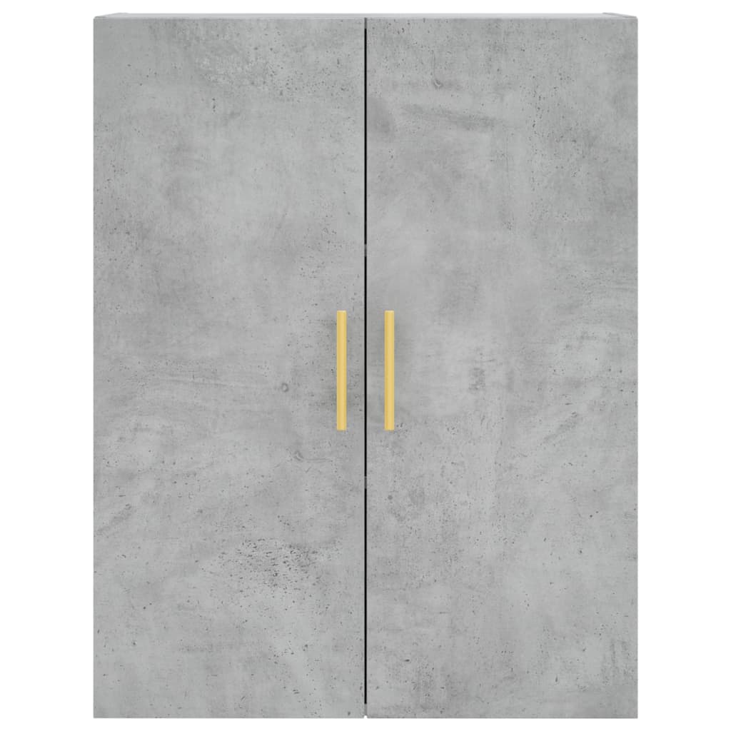 Credenza Grigio Cemento 69,5x34x180 cm in Legno Multistrato 3196007