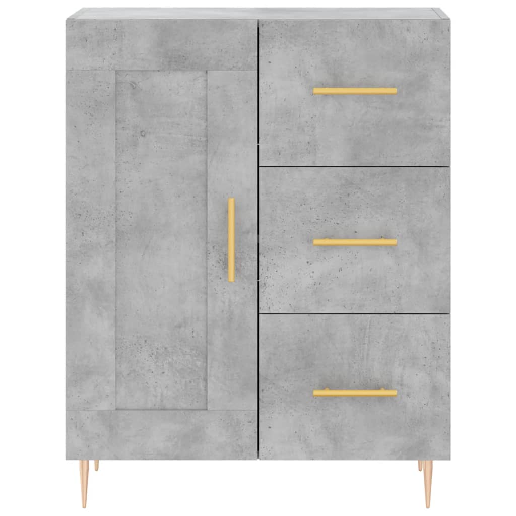 Credenza Grigio Cemento 69,5x34x180 cm in Legno Multistrato 3196007