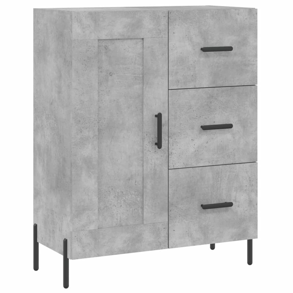 Credenza Grigio Cemento 69,5x34x180 cm in Legno Multistrato 3196023